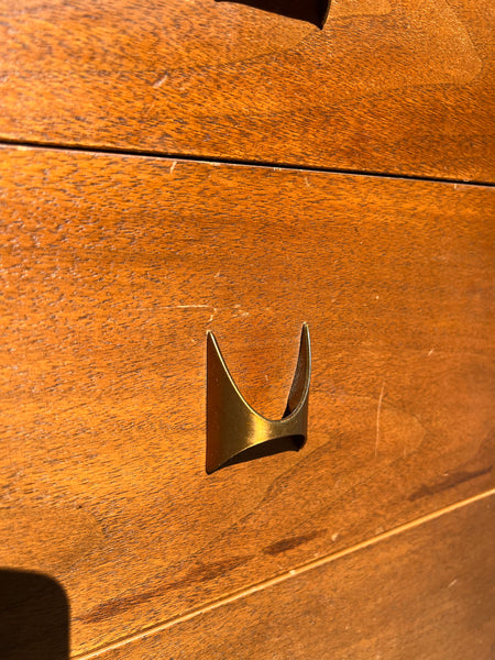 Broyhill Brasilia Lowboy Dresser with Mirrors