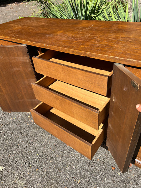 Broyhill Brasilia Lowboy Dresser with Mirrors