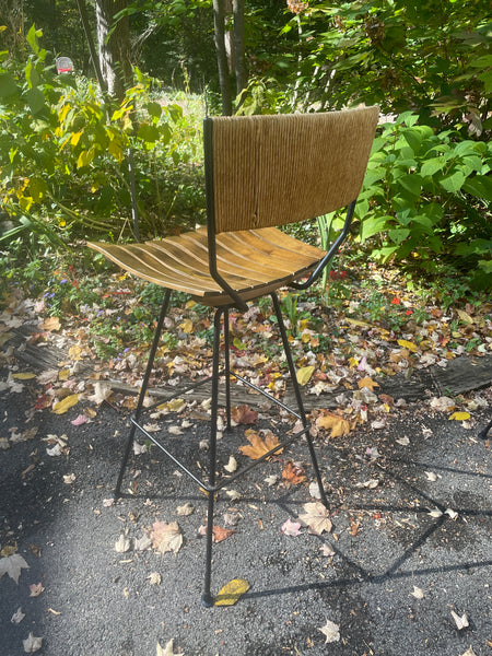 Four vintage bar stools