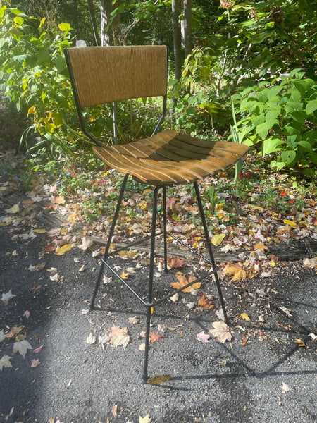 Four vintage bar stools