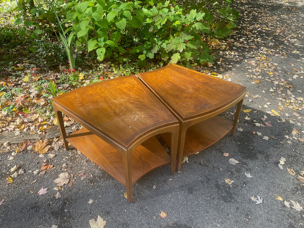 Pair of Lane Rhythm Wedge Side Tables