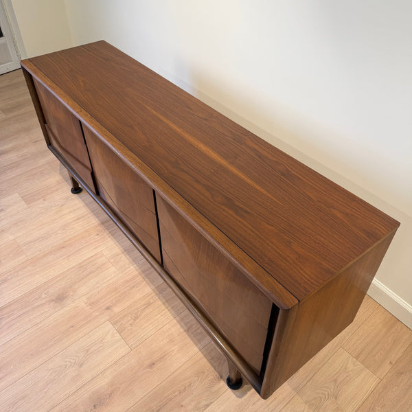MCM Untied “Diamond” front Walnut Bedroom Set