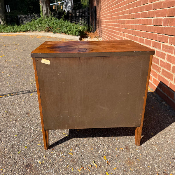 Broyhill Brasilia Mid-Century Modern Walnut & Brass Nightstand - Includes Reconditioning