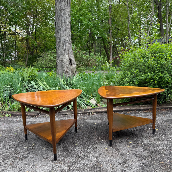 Pair of Lane Acclaim “Guitar Pick” End Tables