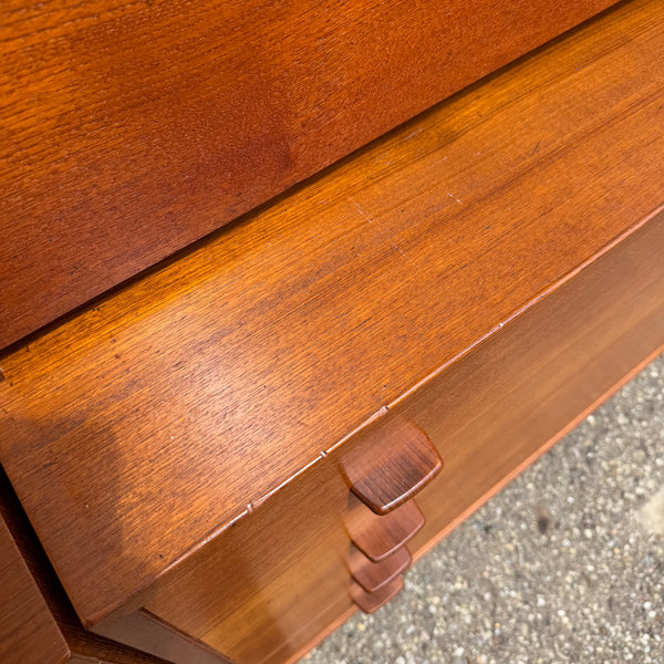 Rare Three-Bay Teak Wall Unit by Hans J. Wegner for Ry Møbler, Denmark