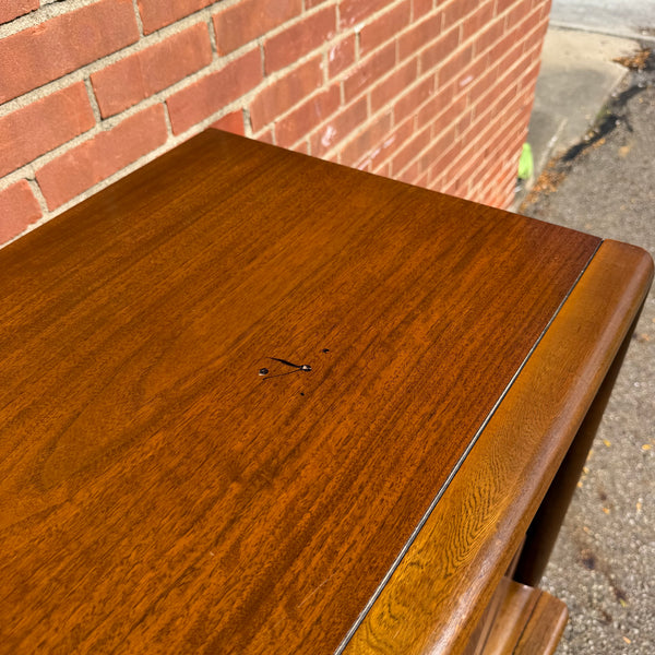 United Furniture Diamond Mid-Century Modern Walnut Highboy Dresser