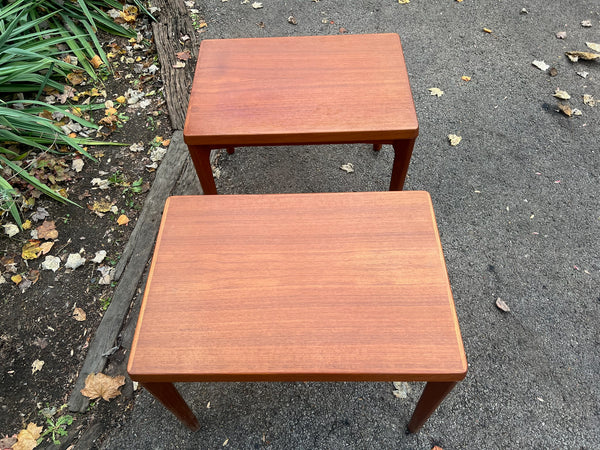 Pair of Vintage Danish Teak Side Tables
