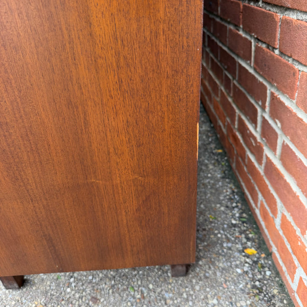 Dillingham Esprit Walnut & Cane Credenza Hutch by Merton Gershun