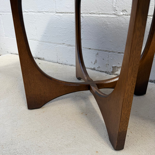 Pair of Broyhill Brasilia Walnut End Tables