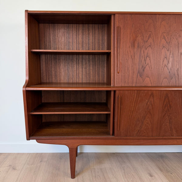1960s Henning Jorgensen Style Teak Danish Modern Highboard