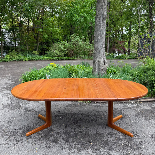 Danish Modern Teak Dining Set with 6 Dining Chairs by Niels Koefoed for Koefoeds Hornslet