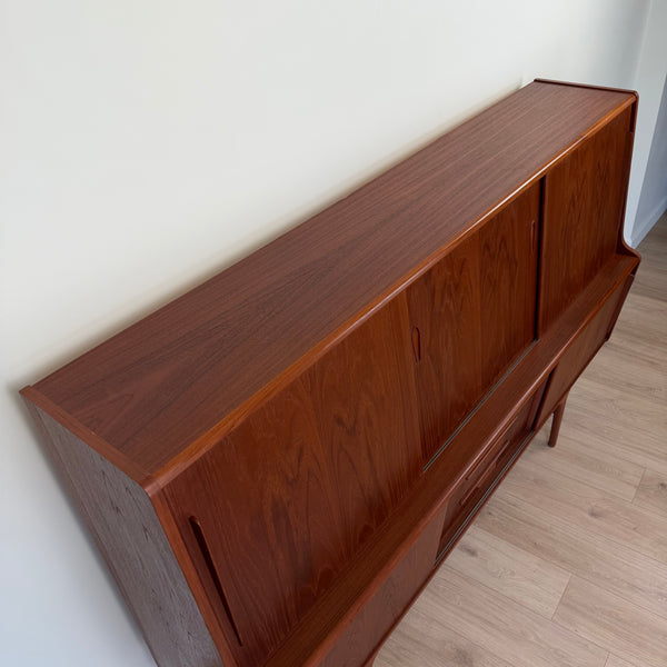 1960s Henning Jorgensen Style Teak Danish Modern Highboard
