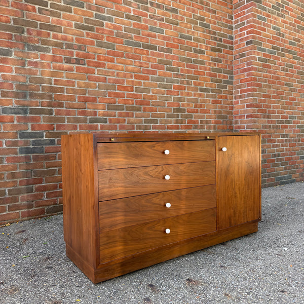 Kipp Stewart & Stewart MacDougall for Drexel Declaration Petite Walnut Credenza | Sideboard