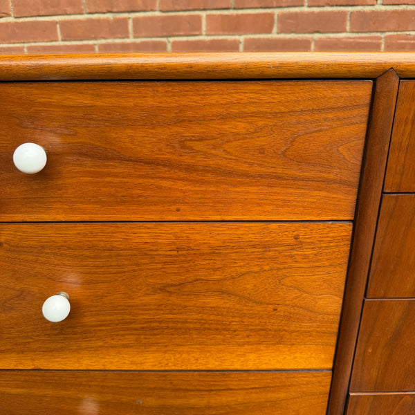 Kipp Stewart for Drexel “Declaration” Walnut Lowboy Dresser