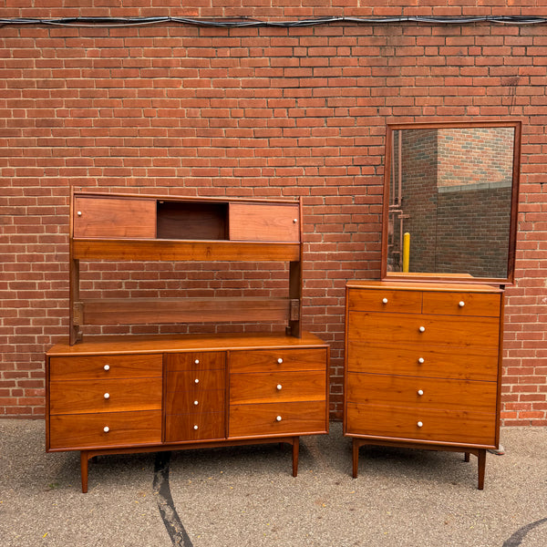 Drexel “Declaration” Walnut Bedroom Set by Kipp Stewart