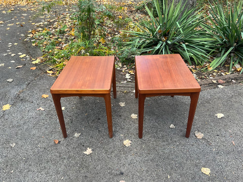 Pair of Vintage Danish Teak Side Tables