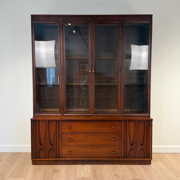 Broyhill Brasilia Walnut Mid Century Hutch