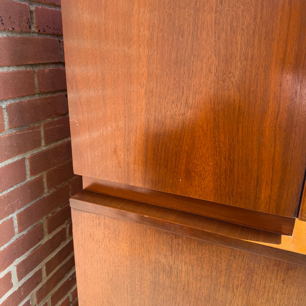 United Furniture Diamond Mid-Century Modern Walnut Highboy Dresser