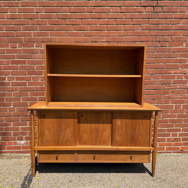 Two Piece “Contempora” Danish Style Hutch by Mt. Airy Furniture for John Stuart Furniture