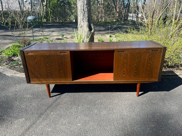 Danish Oak Floating Credenza