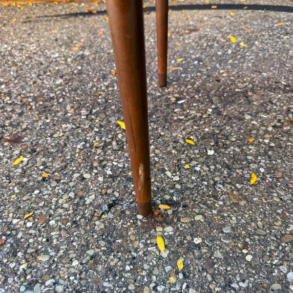 Vintage Mid-Century Modern Botanical Butterfly Laminate Side Table
