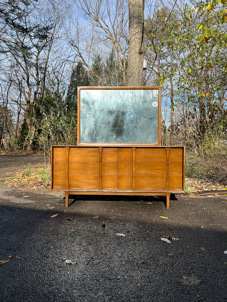 MCM dresser with mirror