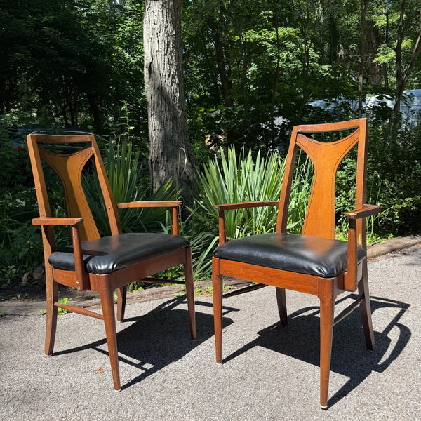 Mid Century Kent Coffey Perspecta Dining Set with 6 Chairs and Leaf