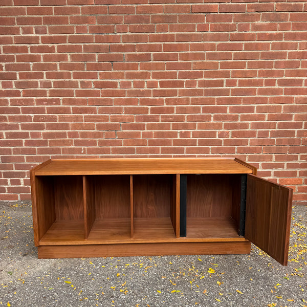 Merton Gershun for Dillingham Esprit Walnut Record Storage Bench