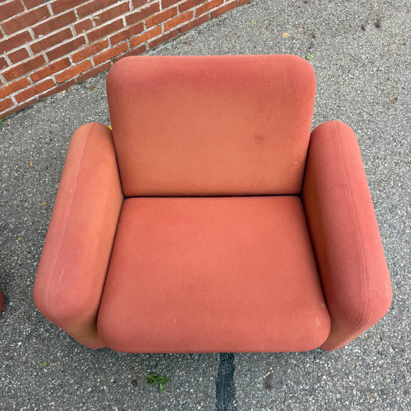 Pair of Herman Miller Wilkes “Chiclet” Lounge Chairs by Ray Wilkes 1970s