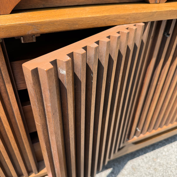 Broyhill Brasilia Walnut Room Divider / Display Cabinet