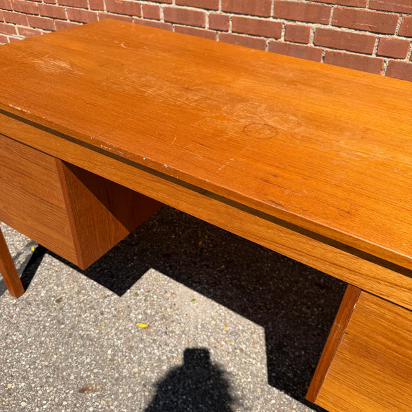 Domino Møbler Danish Modern Teak Executive Desk | Mid Century Modern Partner’s Writing Desk