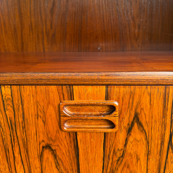 1960s Erik Brouer for Brouer Møbelfabrik Danish Rosewood Secretary Bookcase