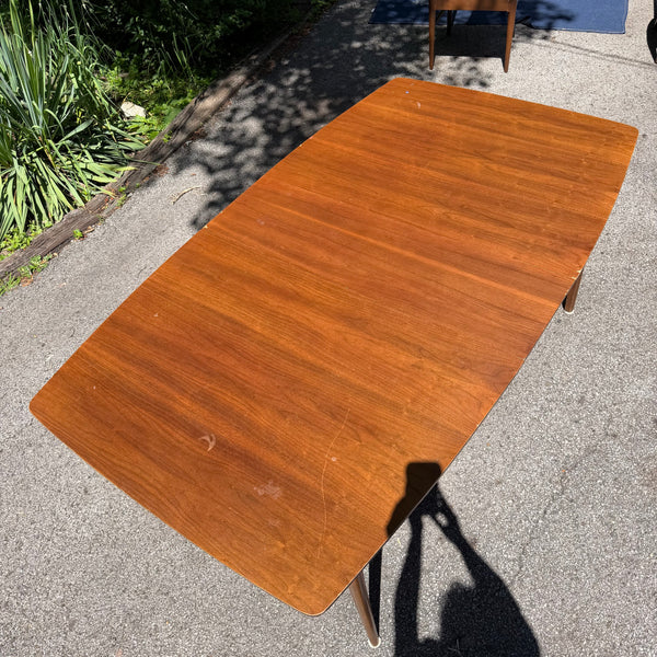 Mid Century Kent Coffey Perspecta Dining Set with 6 Chairs and Leaf