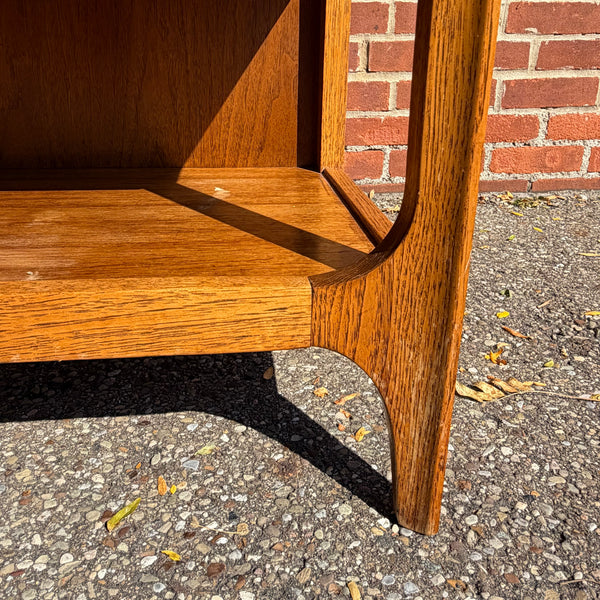 Broyhill Brasilia Mid-Century Modern Walnut & Brass Nightstand - Includes Reconditioning