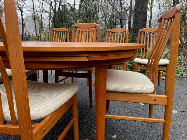 Vintage Danish Teak “Flip Flap” Expandable Dining Set