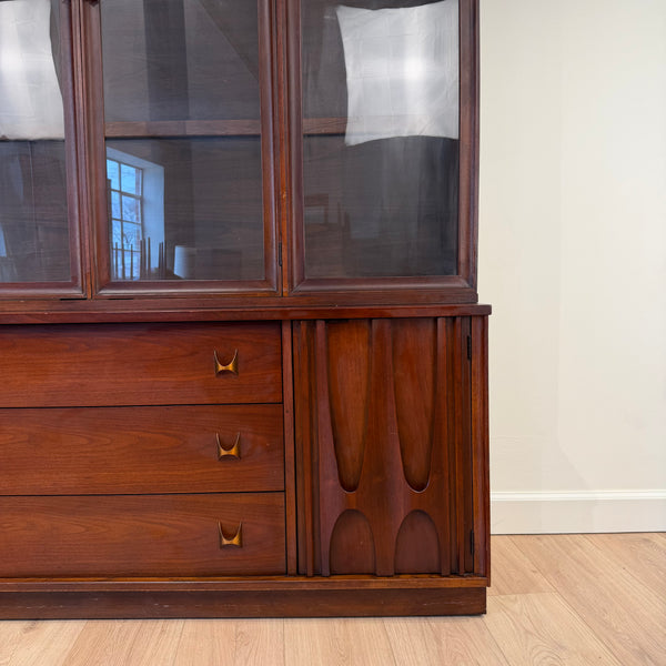 Broyhill Brasilia Walnut Mid Century Hutch