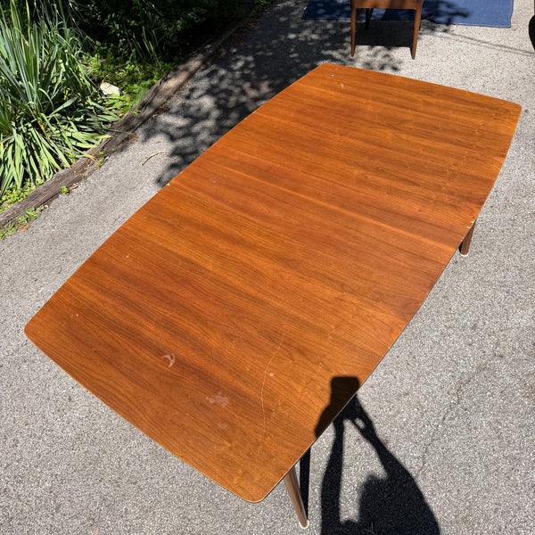 Mid Century Kent Coffey Perspecta Dining Set with 6 Chairs and Leaf