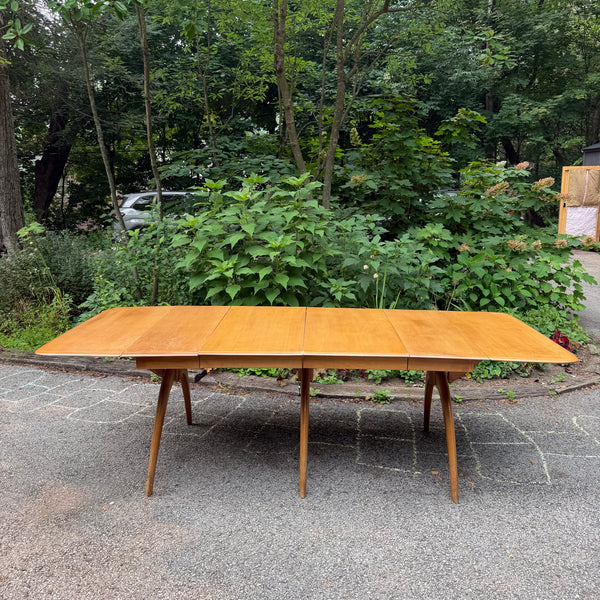 Mid Century Modern Heywood Wakefield “Wishbone” Drop-Leaf Dining Table