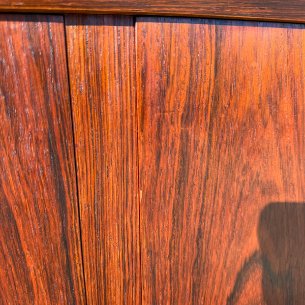 Carlo Jensen Style Danish Modern Rosewood Corner Cabinet