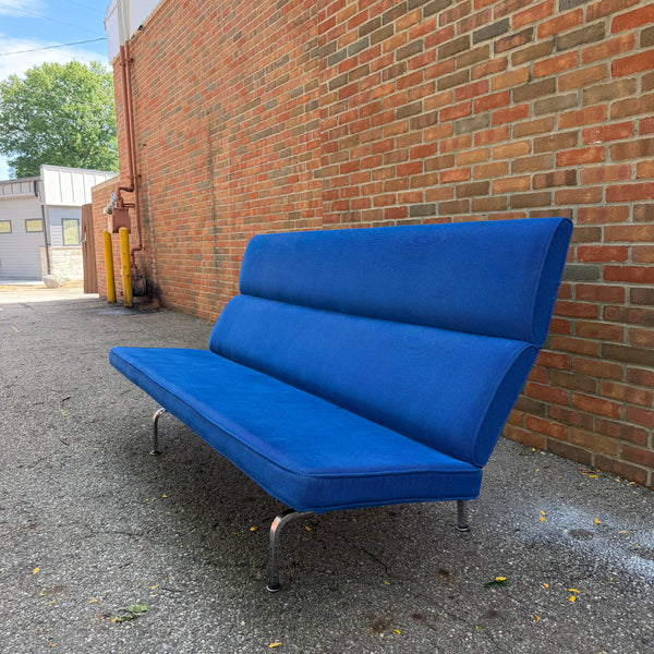 Herman Miller Eames Compact Sofa in Cobalt Blue, 2006
