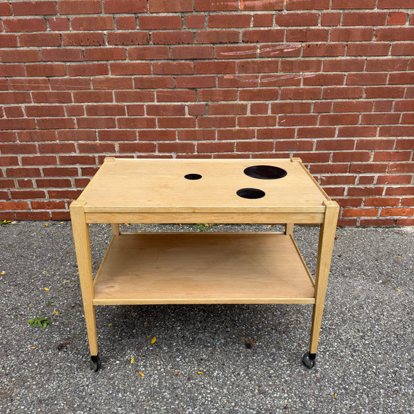 Thams Kvalitet Mahogany Danish Modern Bar Cart