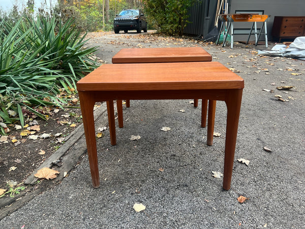 Pair of Vintage Danish Teak Side Tables