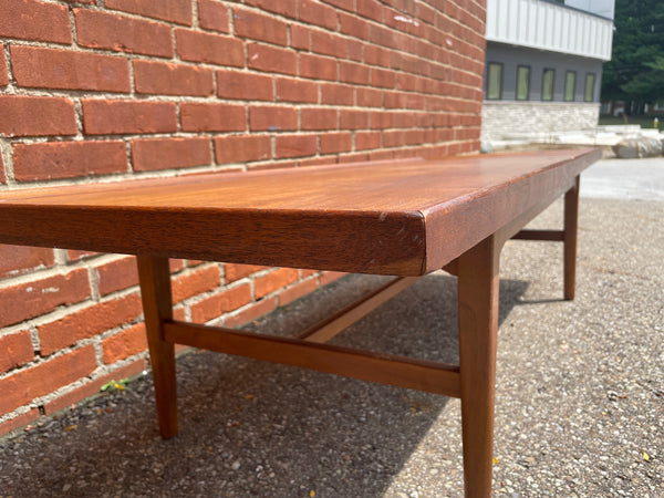 Drexel Declaration Walnut & Rosewood Coffee Table by Kipp Stewart & Stewart MacDougall 1960s