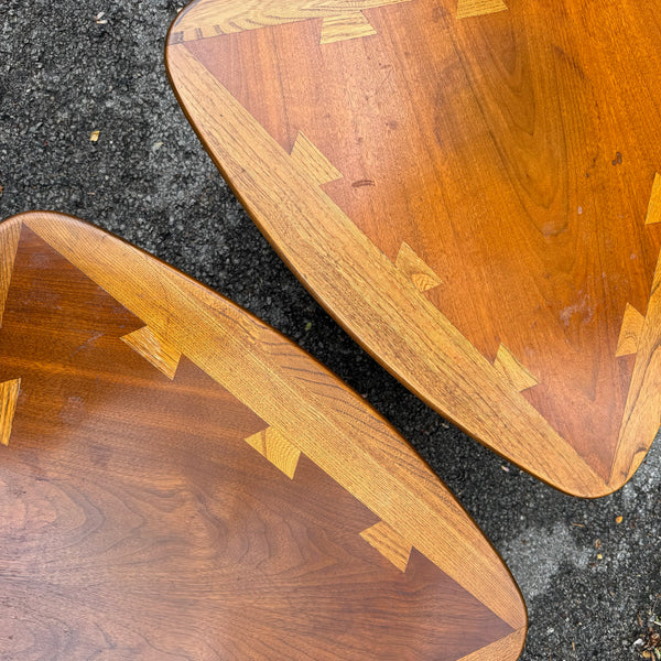 Pair of Lane Acclaim “Guitar Pick” End Tables
