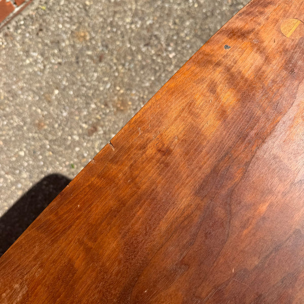 Lane Accent Walnut Mid Century Modern End Table with Magazine Rack