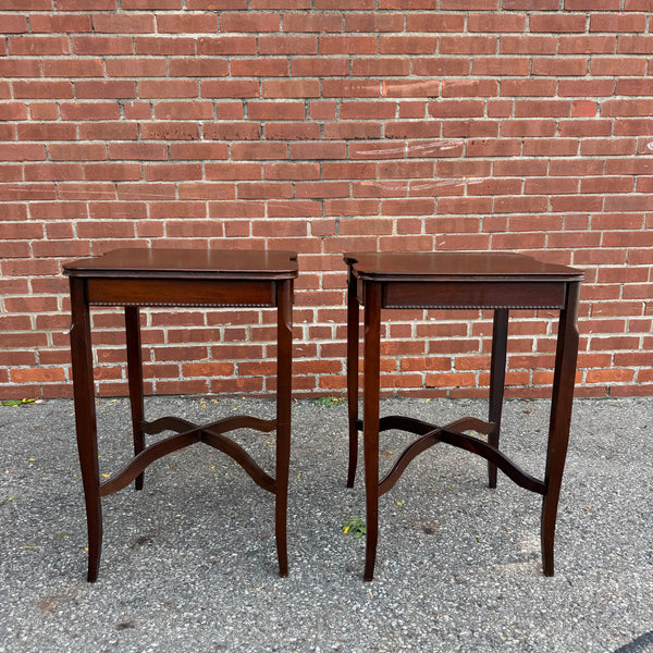 Pair of Edwardian Style Mahogany Ocassional Side Tables