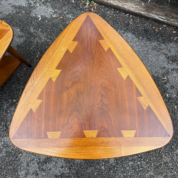 Pair of Lane Acclaim “Guitar Pick” End Tables