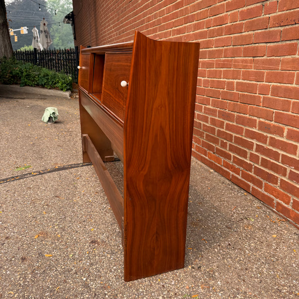 Kipp Stewart for Drexel “Declaration” Full Size Walnut Headboard