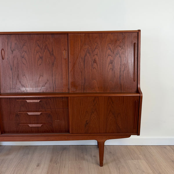 1960s Henning Jorgensen Style Teak Danish Modern Highboard