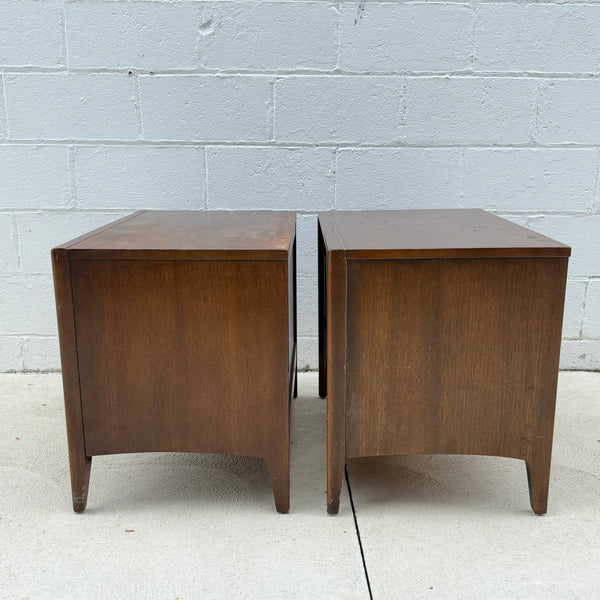 Pair of Broyhill “Emphasis” Walnut End Tables Nightstands